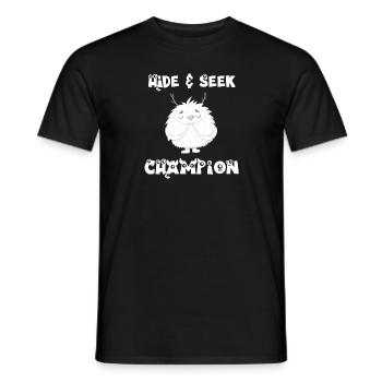 Big Foot Hide and Seek - Männer T-Shirt - Schwarz - Vorne - AI Model Male 178 light (178cm)