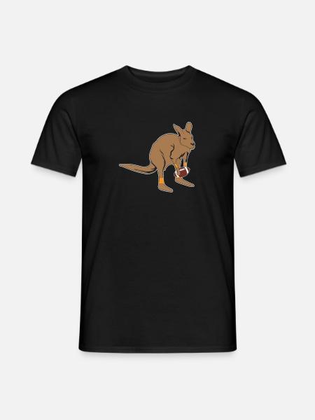 Kangaroo football - Men's T-Shirt - black