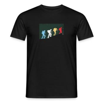 Mountainclimbers Mountaineer Mountains Gift - Men's T-Shirt - black - Front - AI Model Male 178 light (178cm)