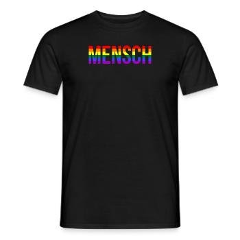 LGBT gay pride gay gay lesbienne gay - T-shirt homme - noir - Devant - AI Model Male 178 light (178cm)