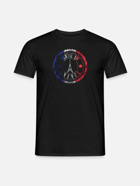 Paris France Tour Eiffel Cadeau Patriot - T-shirt homme - noir