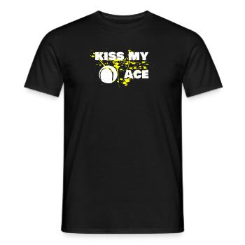 Tennis Embrassez ma chemise de batte de joueur de tennis d'Ace - T-shirt homme - noir - Devant - AI Model Male 178 light (178cm)