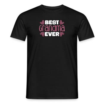 Best Grandma EVER - Männer T-Shirt - Schwarz - Vorne - AI Model Male 178 light (178cm)