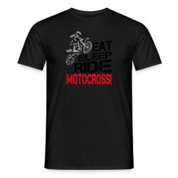 Motocross Moto Bike Stunt Motorsport cadeau - T-shirt homme - noir - Devant - AI Model Male 178 light (178cm)
