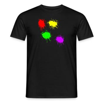 Paintball - T-shirt homme - noir - Devant - AI Model Male 178 light (178cm)