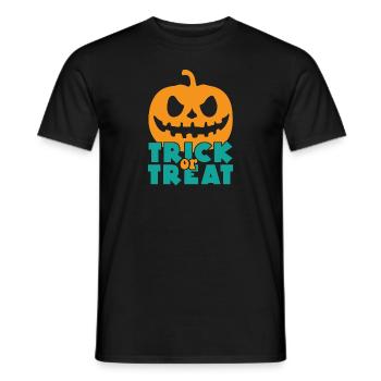 Trick or Treat cadeau Halloween dire - T-shirt homme - noir - Devant - AI Model Male 178 light (178cm)