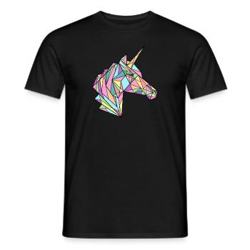 Unicorn v2 Designs by AR - Men's T-Shirt - black - Front - AI Model Male 178 light (178cm)