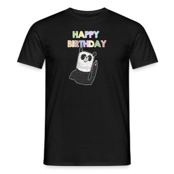 Anniversaire chemise enfant - T-shirt homme - noir - Devant - AI Model Male 178 light (178cm)