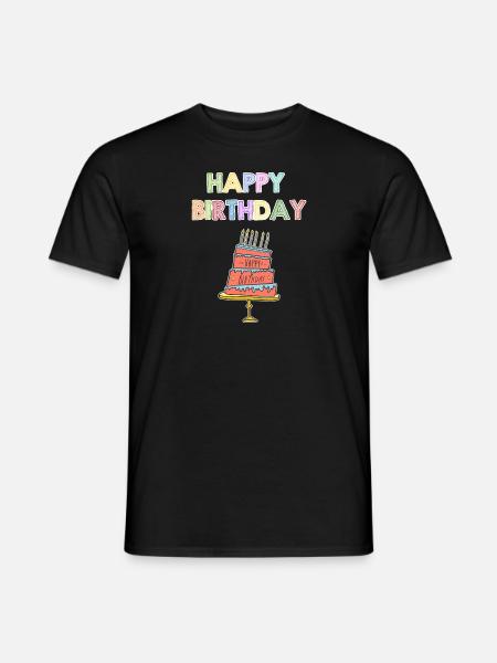 Happy Birthday Shirt Enfants - T-shirt homme - noir