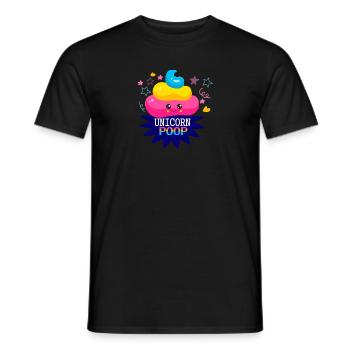 unicorn - Men's T-Shirt - black - Front - AI Model Male 178 light (178cm)