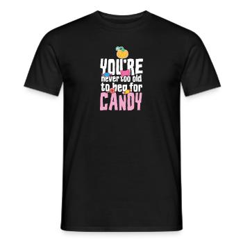 Bonbons d'Halloween - T-shirt homme - noir - Devant - AI Model Male 178 light (178cm)