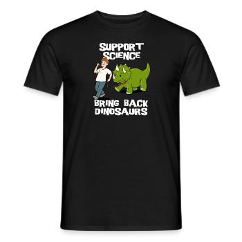 Bring Dinosaurier Zurück Archäologie Wissenschaft - Männer T-Shirt - Schwarz - Vorne - AI Model Male 178 light (178cm)