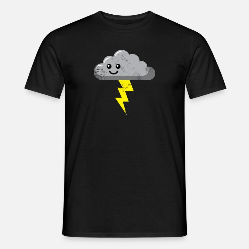 Storm cloud rain storm gift - Men’s T-shirt - black