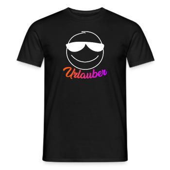 Vacationers vacation holidays - Men's T-Shirt - black - Front - AI Model Male 178 light (178cm)