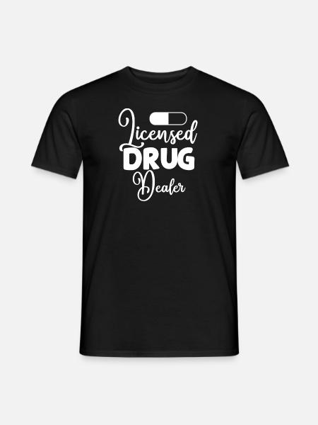 T-Shirt Farmacista - Farmacista - Farmaci - Pillola - T-shirt uomo - nero
