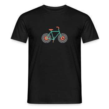 Faire du vinyle v2 - T-shirt homme - noir - Devant - AI Model Male 178 light (178cm)