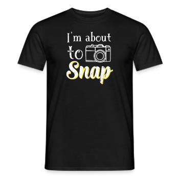 Quote - Photographer - Photographer T-Shirt - Photographer - Men's T-Shirt - black - Front - AI Model Male 178 light (178cm)