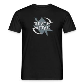 Death Metal Geschenk Weihnachten - Männer T-Shirt - Schwarz - Vorne - AI Model Male 178 light (178cm)