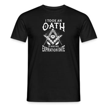 I took an oath (free mason) - Men's T-Shirt - black - Front - AI Model Male 178 light (178cm)