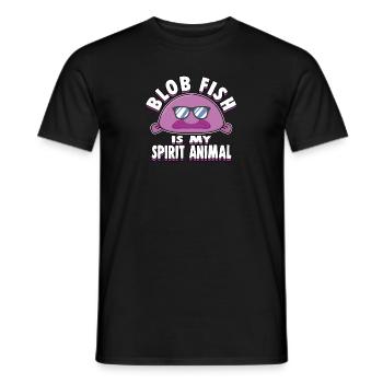 Blob fish deep sea ugly animals sea marine animal - Men's T-Shirt - black - Front - AI Model Male 178 light (178cm)