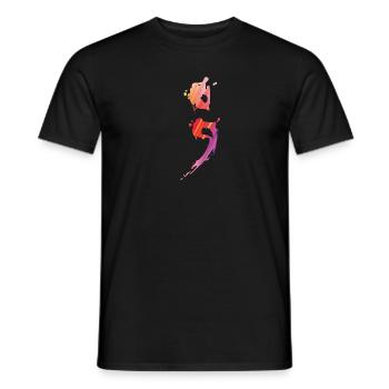 SemiColon Mental Health Suicide Awareness Design - Men's T-Shirt - black - Front - AI Model Male 178 light (178cm)
