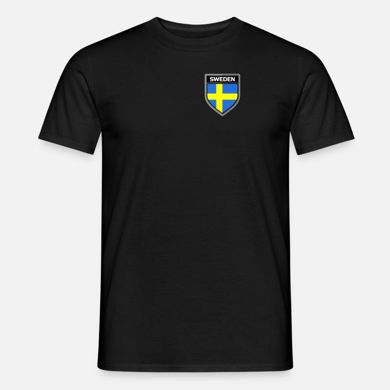 Schweden - Männer T-Shirt - Schwarz
