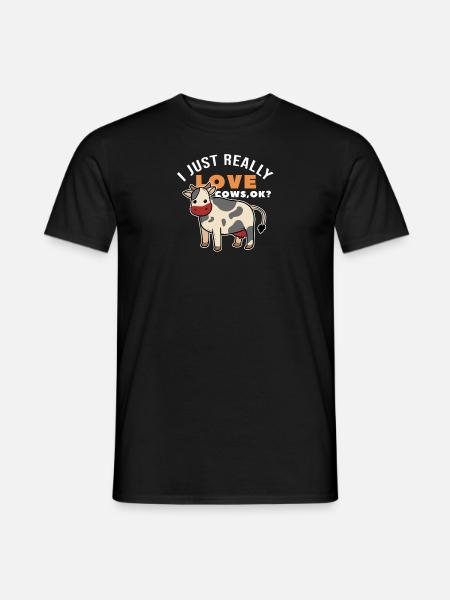Farm Cows Farm Melkdieren - Heren T-shirt - zwart