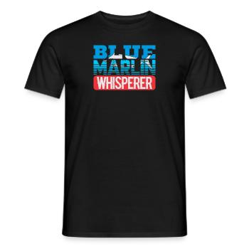 Blue Marlin Whisperer - Männer T-Shirt - Schwarz - Vorne - AI Model Male 178 light (178cm)