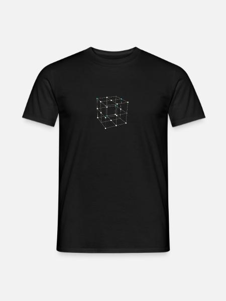 Geometric shapes squares - Men's T-Shirt - black