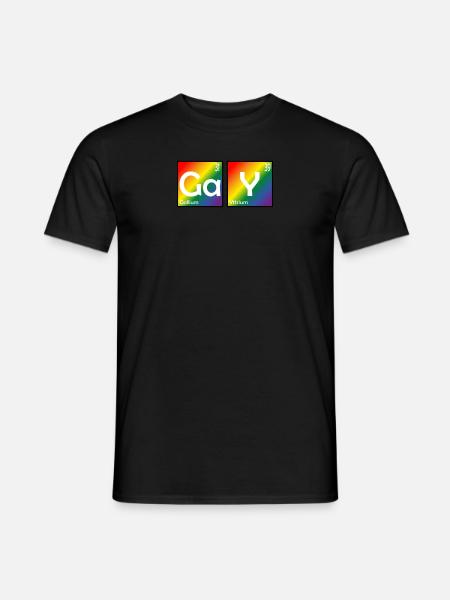Elements of Gay Schwul LGBT Periodensystem Chemie - Männer T-Shirt - Schwarz