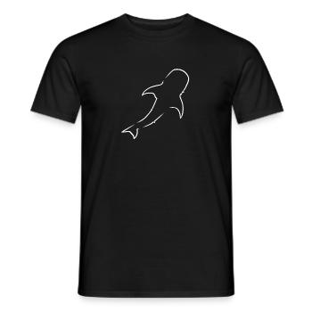 Plongée sous-marine plongée sous-marine baleine requin baleine XASTY - T-shirt homme - noir - Devant - AI Model Male 178 light (178cm)