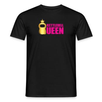 Kettlebell Queen Swing Fitness Gym Training - Männer T-Shirt - Schwarz - Vorne - AI Model Male 178 light (178cm)