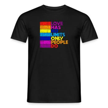L'amour ne connaît pas de limites Pride Pride CSD - T-shirt homme - noir - Devant - AI Model Male 178 light (178cm)