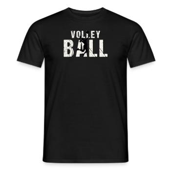 Cooles Volleyball Geschenk - Männer T-Shirt - Schwarz - Vorne - AI Model Male 178 light (178cm)