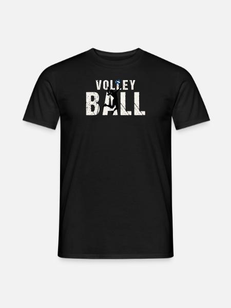 Cooles Volleyball Geschenk - Männer T-Shirt - Schwarz
