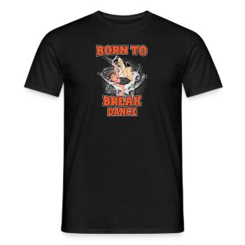 Breakdance - Men's T-Shirt - black - Front - AI Model Male 178 light (178cm)