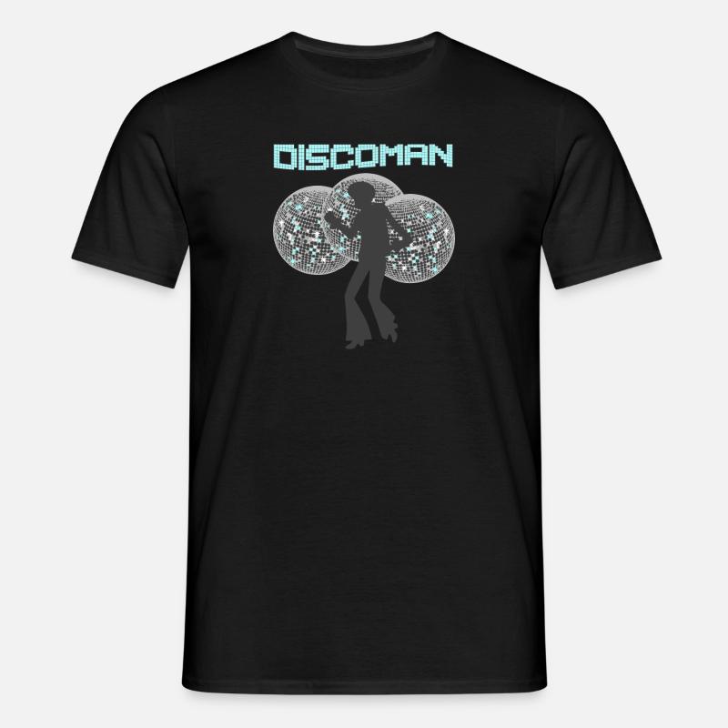 Discoman - Männer T-Shirt - Schwarz