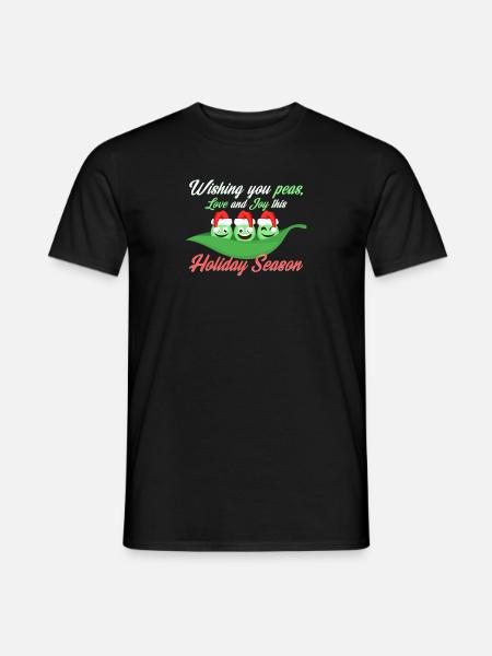 Pois de Noël - T-shirt homme - noir