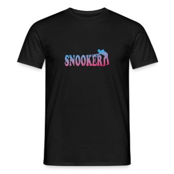 Snooker - Männer T-Shirt - Schwarz - Vorne - AI Model Male 178 light (178cm)
