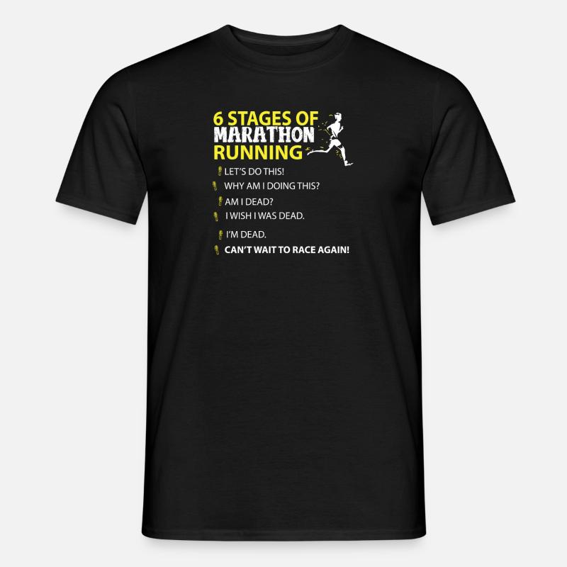 Marathon en cours d'exécution - T-shirt homme - noir