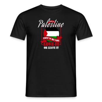 Palestine - Men's T-Shirt - black - Front - AI Model Male 178 light (178cm)