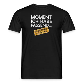 Rentner Kleingeld Kasse Supermarkt Geschenk. - Männer T-Shirt - Schwarz - Vorne - AI Model Male 178 light (178cm)