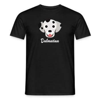 Dalmatian - Men's T-Shirt - black - Front - AI Model Male 178 light (178cm)