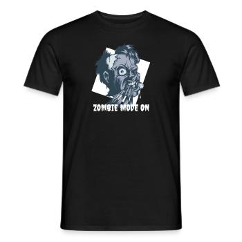 ZOMBIE MODE ON - Men's T-Shirt - black - Front - AI Model Male 178 light (178cm)