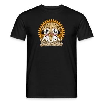 dalmatien - T-shirt homme - noir - Devant - AI Model Male 178 light (178cm)