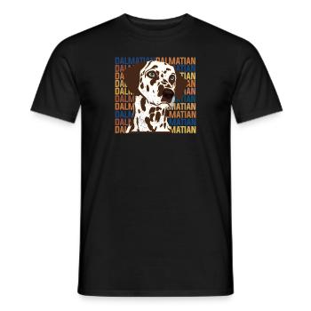 dalmatien - T-shirt homme - noir - Devant - AI Model Male 178 light (178cm)
