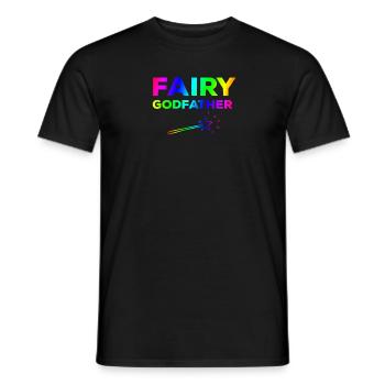 Feenhafter Pate - Männer T-Shirt - Schwarz - Vorne - AI Model Male 178 light (178cm)