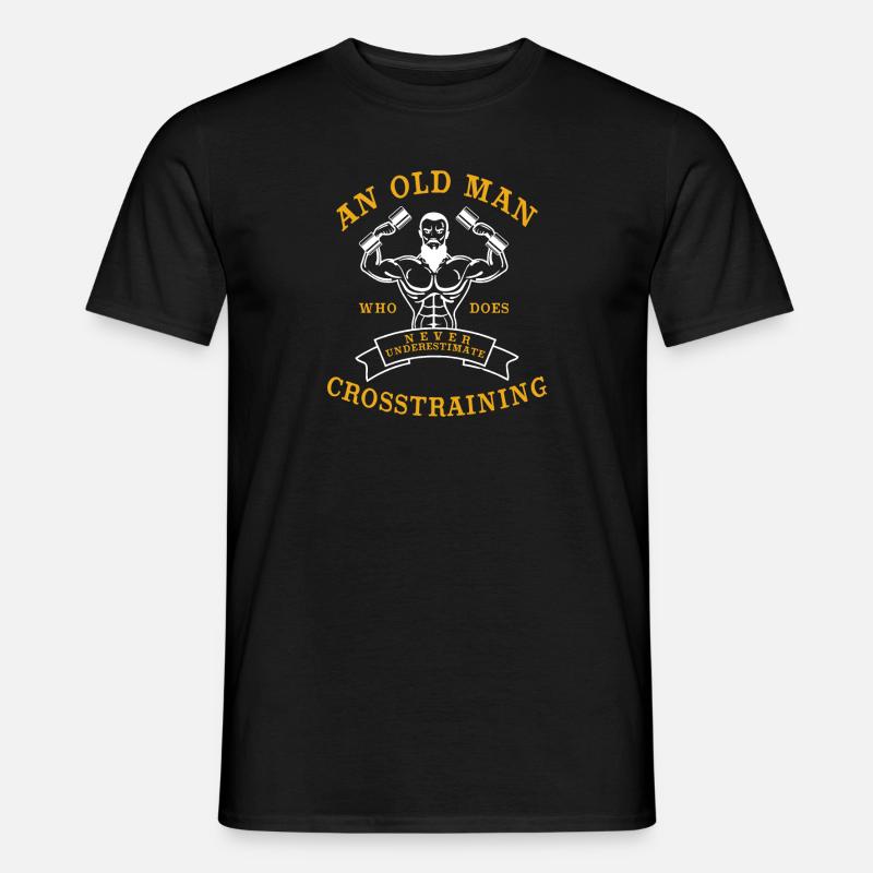 Gegenwärtige Evolution Training Hanteln Kettlebell - Männer T-Shirt - Schwarz
