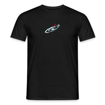 Galaxy Gift Space Location Galaxy Stars - Men's T-Shirt - black - Front - AI Model Male 178 light (178cm)