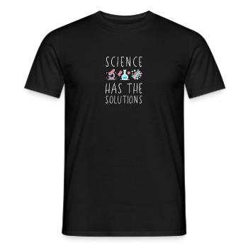 Science Shirt - Naturwissenschaften - Männer T-Shirt - Schwarz - Vorne - AI Model Male 178 light (178cm)